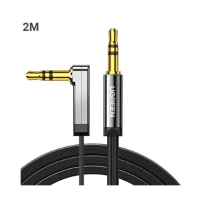 UGREEN AV119 (10599) 3.5mm 90 Degree Right Angle Extension Cable - 2M