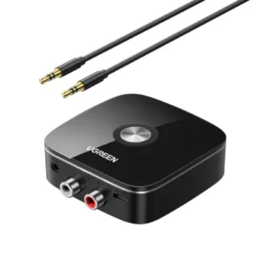 Ugreen CM123 Wireless Bluetooth Audio Receiver 5.0 with 3.5mm and 2RCA Adapter with SRRC