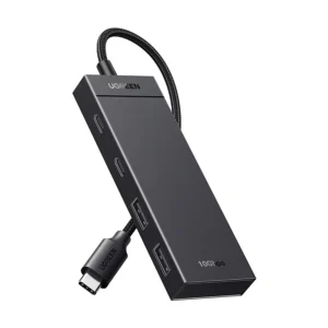 UGREEN CM806 (35583) Type-C Male to Dual USB & Dual Type-C Female Black Hub