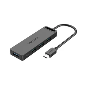VENTION TGKBF Type-C to 4-Port USB 3.0 Hub with Power Supply