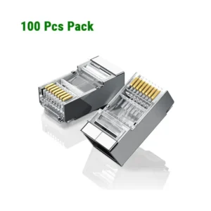 Ugreen RJ45 Cat6 FTP Modular Plugs Shielding Crystal Head 100 Pcs (1Pack)